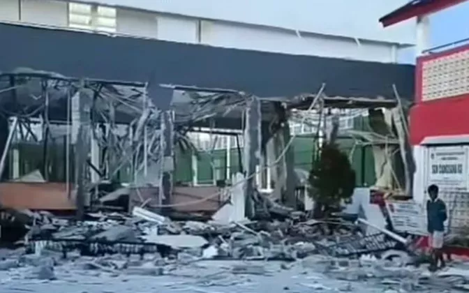 Ledakan Keras Guncang Ciangsana Bogor, Lapangan Padel Hancur Lebur