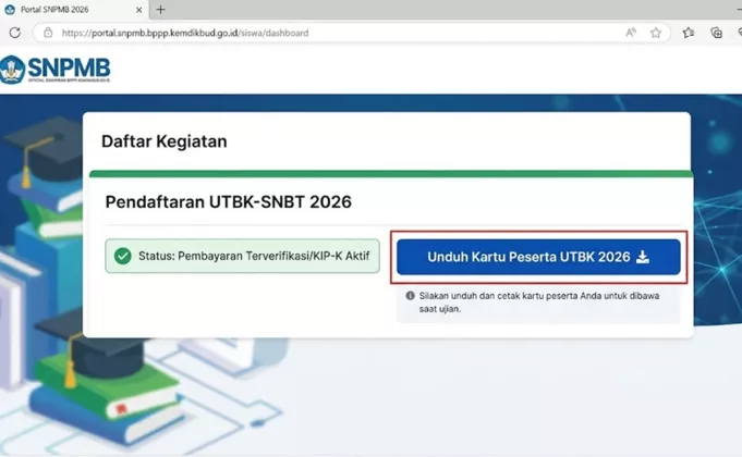  Tingga Dua Hari! Begini Cara Cek dan Unduh Kartu Peserta UTBK-SNBT 2026
