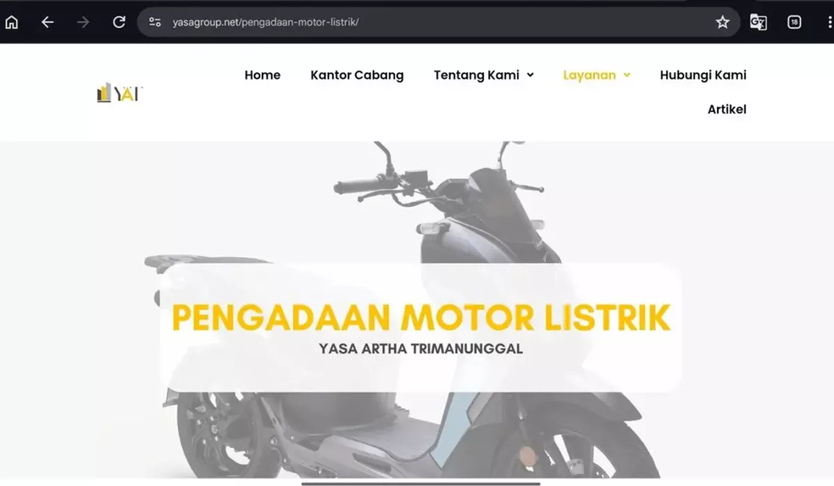 SKANDAL 'Motor Listrik Bos Dapur' Rp1,22 Triliun: Pemenang Tender PT Yasa Artha Trimanunggal Ternyata Pernah Terseret Korupsi Bansos