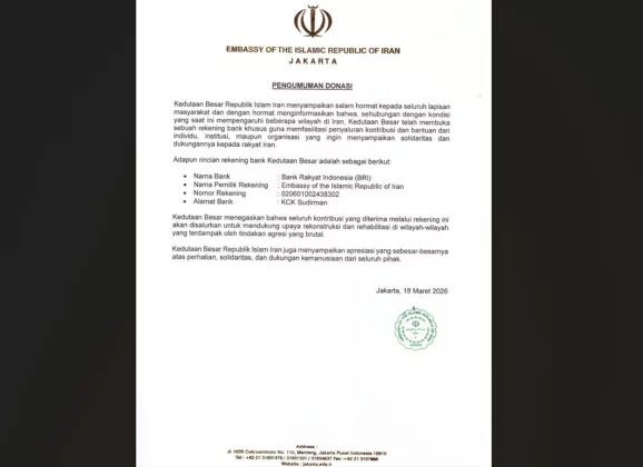 ALHAMDULILLAH! Donasi Rakyat Indonesia untuk Iran Tembus Rp 9 Miliar