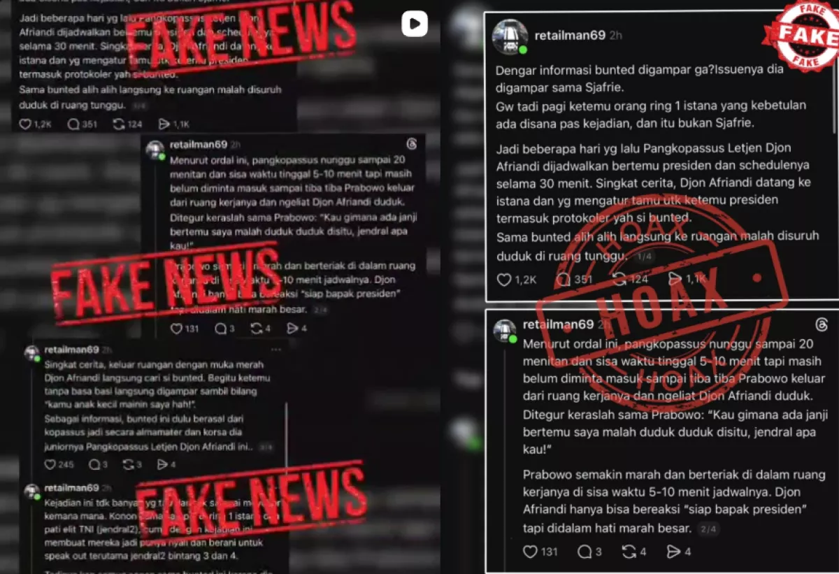 Penkopassus Bantah Isu Seskab Teddy Ditampar Pangkopassus, Sebut Hanya Hoaks Tanpa Bukti