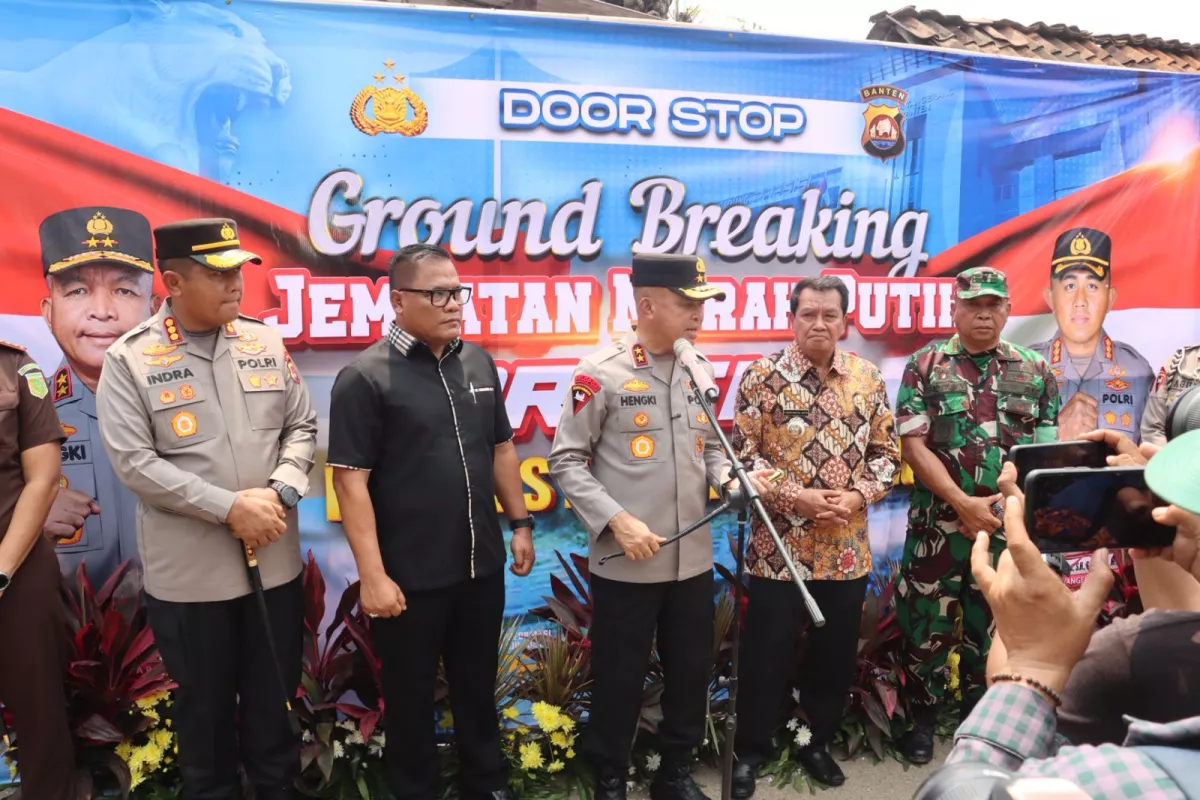 Polda Banten Bangun Jembatan Merah Putih, Lebak Jadi Prioritas 