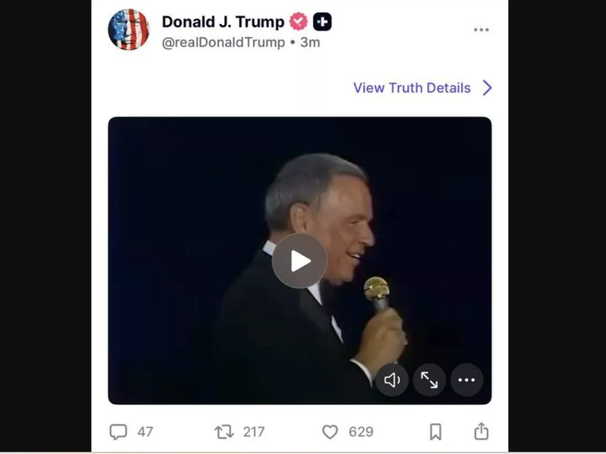 Lagu Frank Sinatra ‘My Way’ Dipakai Donald Trump Tanpa Izin dari Ahli Waris