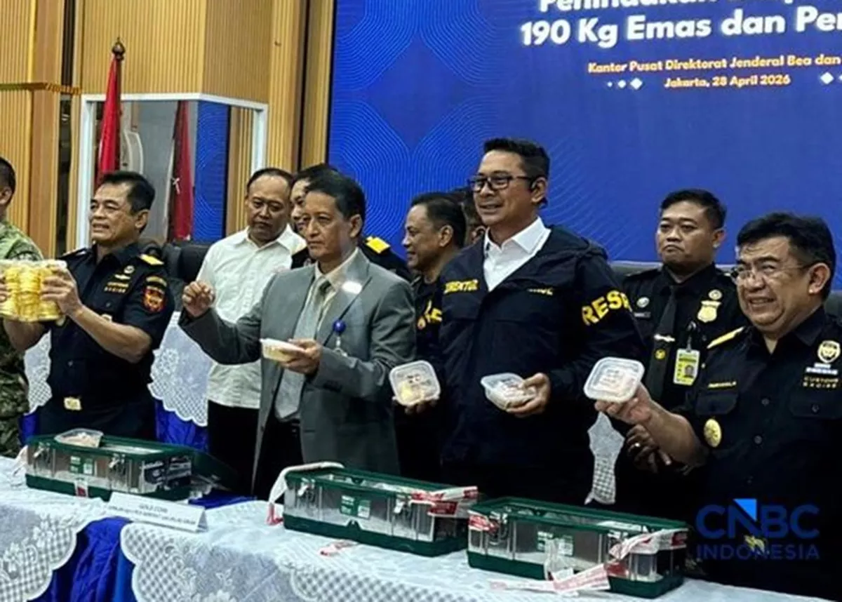 Bea Cukai Gagalkan Penyelundupan 190 Kg Emas Senilai Rp500 Miliar di Bandara Halim