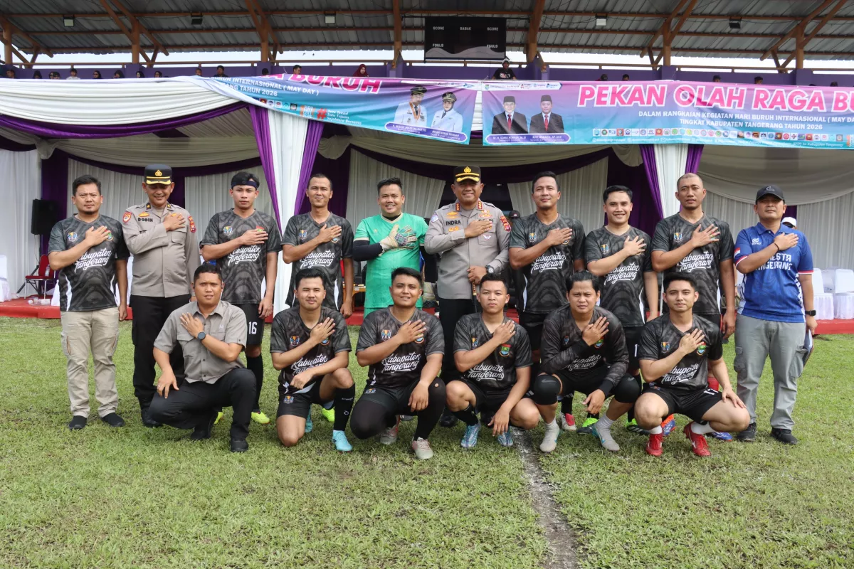 Bukan Turun ke Jalan, Buruh di Tangerang Pilih Unjuk Gigi di Lapangan Olahraga 