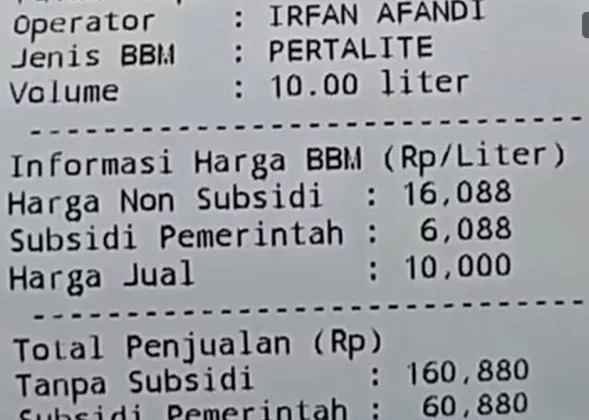 Viral! Harga Pertalite Tanpa Subsidi Ternyata Lebih Mahal dari Pertamax