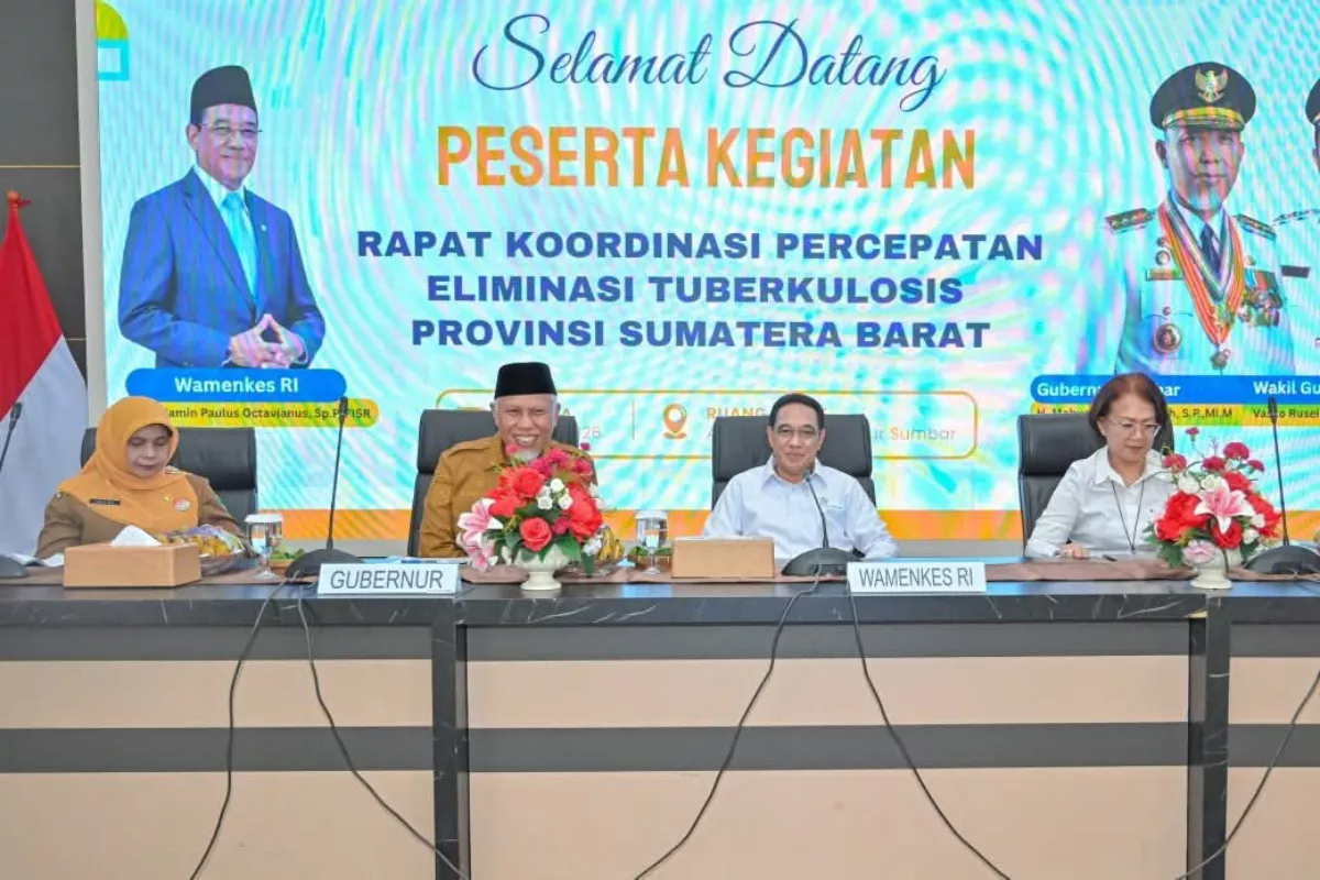 Gubernur Sumbar Tegaskan Komitmen Percepat Eliminasi TBC Lewat Kolaborasi hingga Tingkat Desa