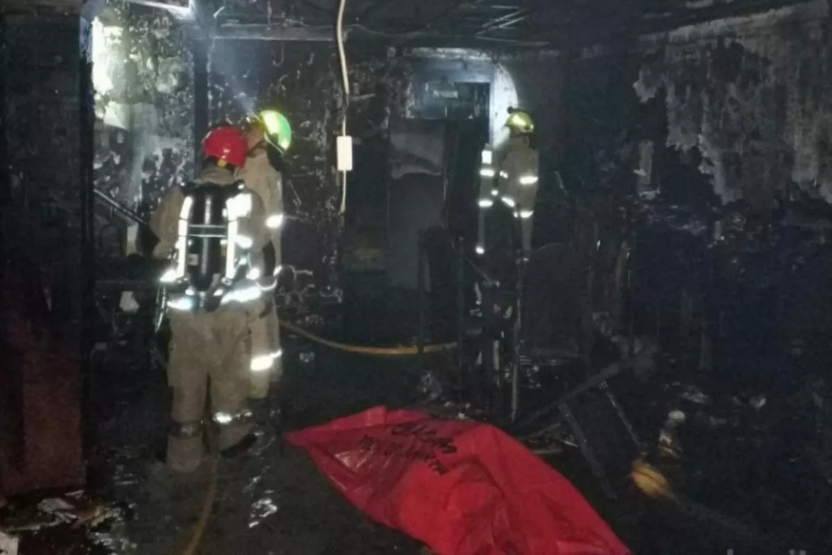Rumah Berlantai 2 di Sunter Terbakar, 4 Orang Tewas Mengenaskan