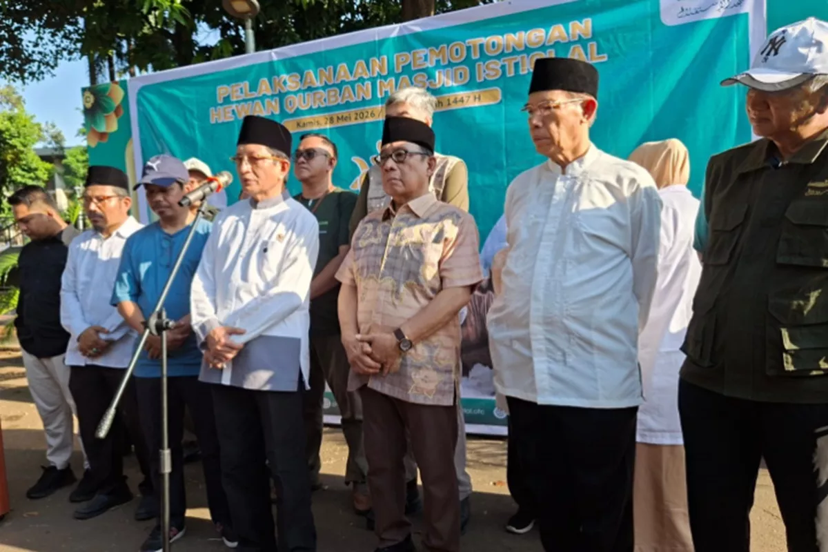 Menag Pimpin Penyembelihan Sapi Kurban Prabowo-Gibran, Istiqlal Potong 78 Hewan