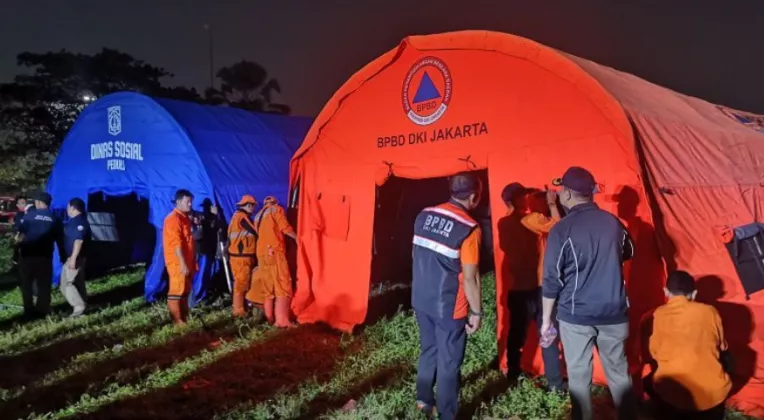 Korban Kebakaran Kemayoran, Dievakuasi ke Lapangan Jusuf Hamka, Ini Kondisinya