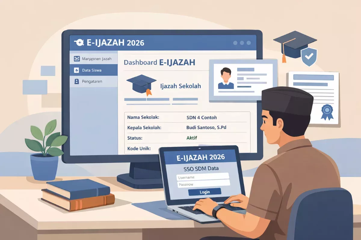 Fatal Jika Salah! Ini Penyebab E-Ijazah 2026 Bisa Gagal Dicetak, Operator Sekolah Harus Waspada!