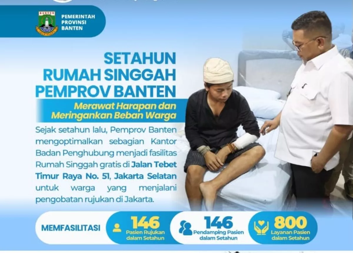 Direktur RSUD Banten Puji Rumah Singgah Pemprov Banten:, Permudah Pasien Rujukan Hadapi Beratnya Pengobatan di Jakarta