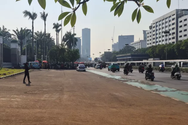 Jelang Aksi Mahasiswa Trisakti, Lalu Lintas di Sekitar DPR Masih Lancar
