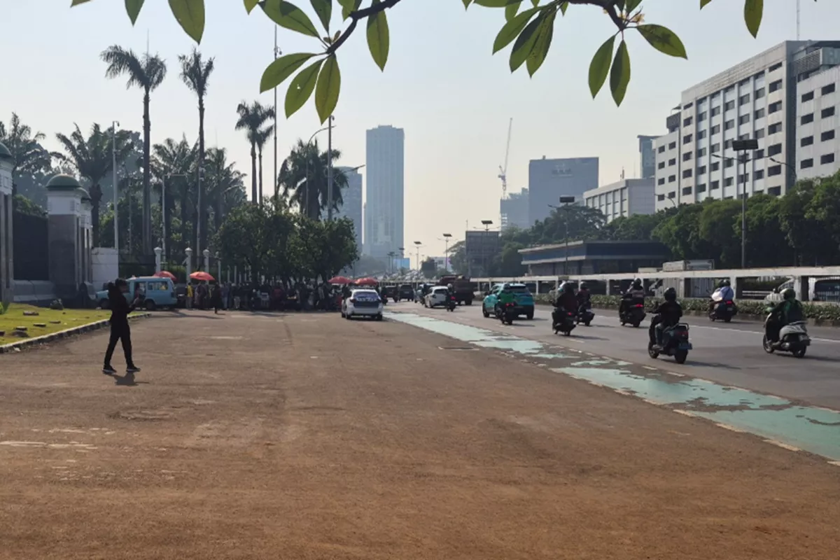 Jelang Aksi Mahasiswa Trisakti, Lalu Lintas di Sekitar DPR Masih Lancar