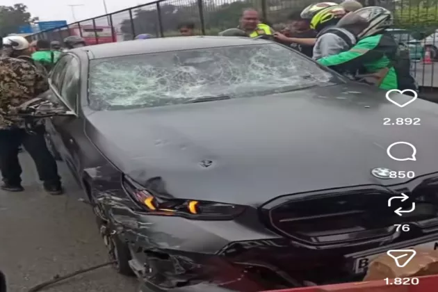 BMW Jadi Sasaran Amuk Massa di Jakbar, Begini Kondisinya!