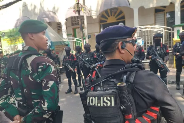 Jaga Kondusivitas Kawasan Menteng, 188 Personel Gabungan TNI-Polri Bersiaga di Jalan Tambak