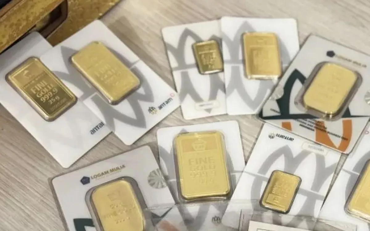 Harga Emas Antam Hari Ini Anjlok Rp29.000, Cek Daftar Lengkapnya