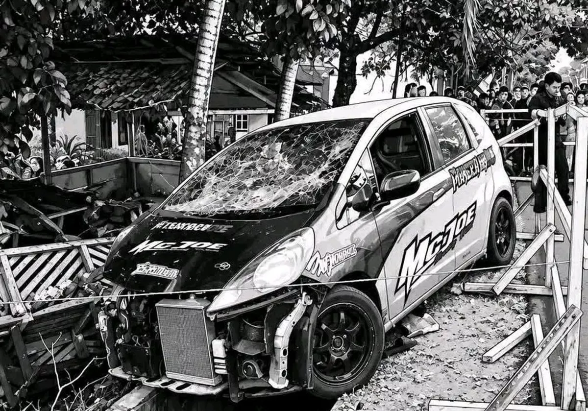 Detik-Detik Mobil Drag Race Hilang Kendali Jelang Garis Finis di Kotamobagu: 8 Tewas, Belasan Luka