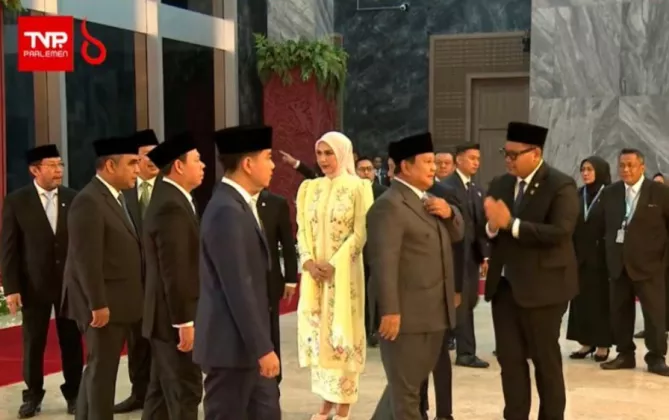 Presiden Prabowo Tiba di Gedung Nusantara, Siap Sampaikan Pidato Kenegaraan