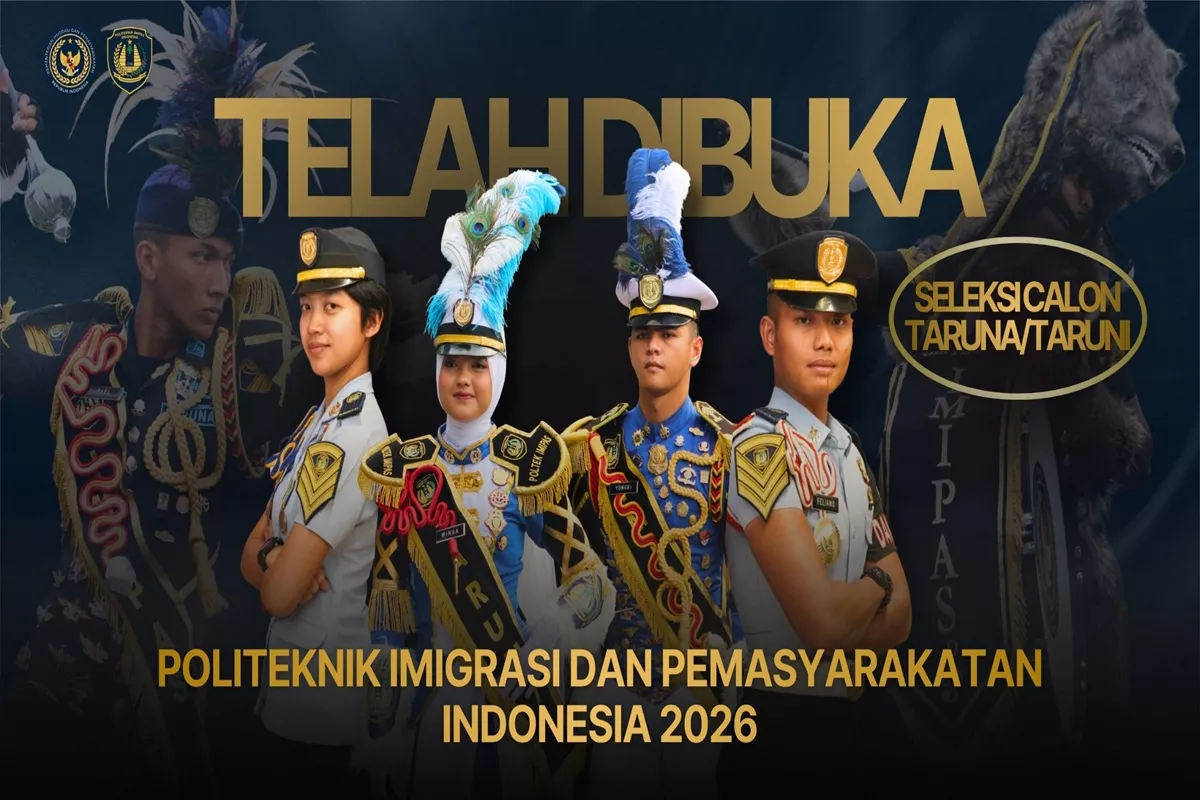 Kemenimipas Buka 405 Formasi Poltekimipas 2026, Pendaftaran Mulai 18 Agustus