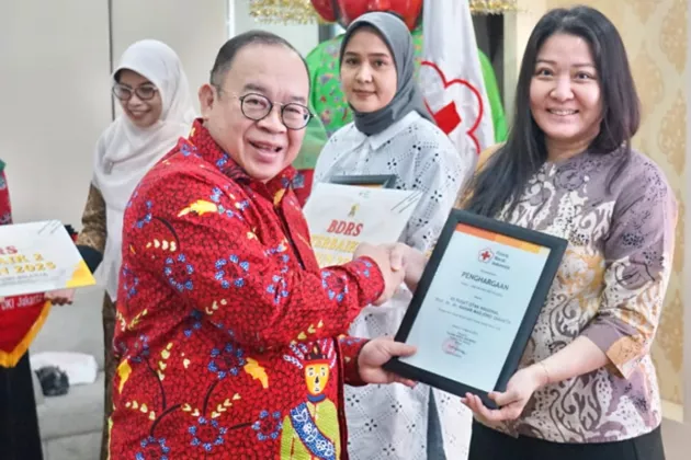 PMI DKI Apresiasi 10 BDRS Terbaik, Beky: Utamanya Keselamatan Pasien