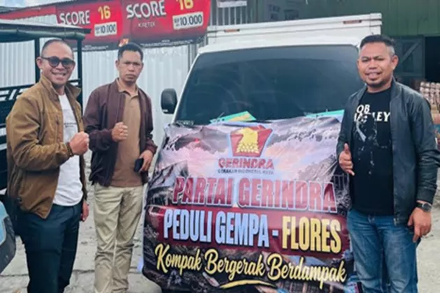 Gerindra Kirim Bantuan Rp1 Miliar untuk Korban Gempa NTT, Kader Dirikan Dapur Umum