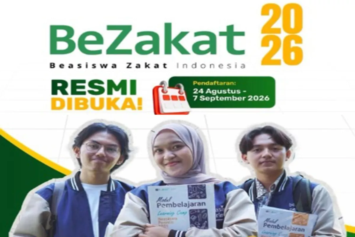 Pendaftaran Beasiswa BeZakat 2026 Kemenag Resmi Dibuka, Cek Syarat Lengkap dan Cara Daftarnya!
