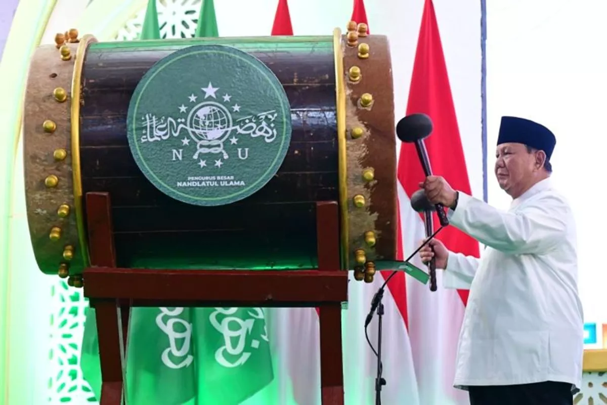 Prabowo Tagih KTA NU ke Gus Yahya di Muktamar Ke-35: Kalau Ada Kartu Anggota, Saya Datang Lagi!