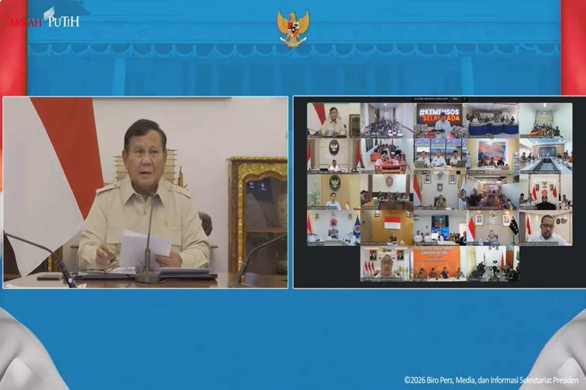 Presiden Prabowo Gelar Ratas, Bahas Erupsi Gunung Anak Krakatau dan Karhutla