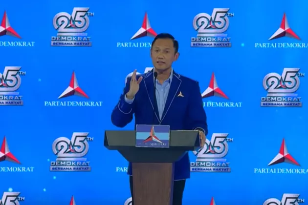 Pidato di Hadapan Prabowo, AHY: Bapak Presiden Dapat Mengandalkan Partai Demokrat!
