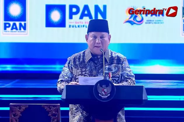 Presiden Prabowo Hadiri Perayaan HUT ke-28 PAN, Disambut Elite Partai Koalisi