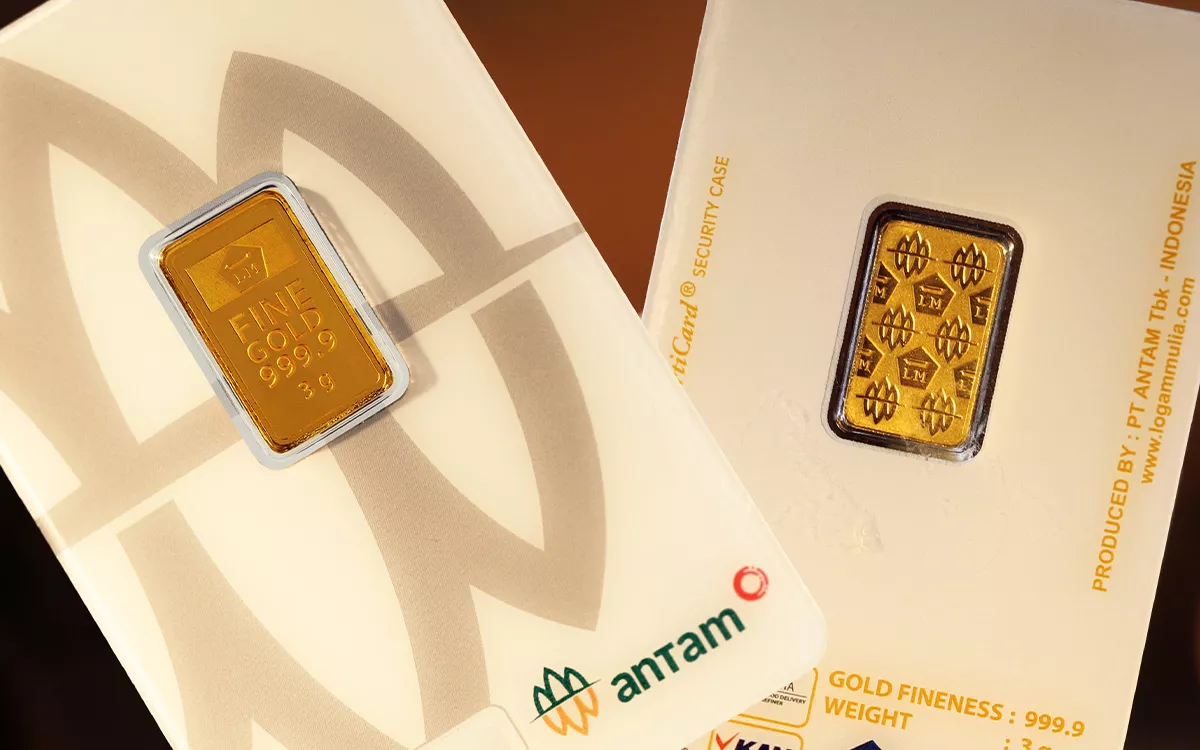 Harga Emas Antam Turun Rp25.000, Cek Daftar Harga Lengkapnya