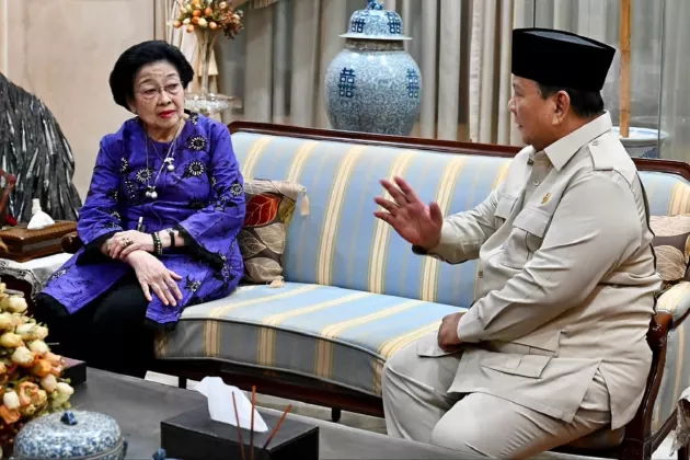 Prabowo Takziah ke Rumah Megawati, Sampaikan Duka untuk Guruh