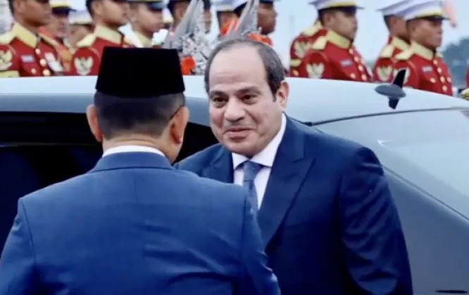 Presiden Mesir Al-Sisi Tiba di Jakarta, Bertemu Prabowo Minggu