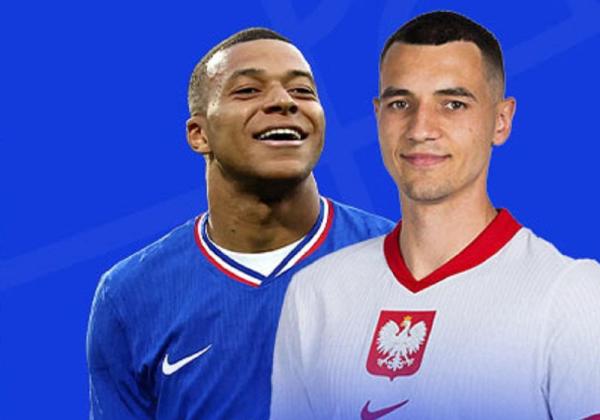 Link Live Streaming Euro 2024: Prancis vs Polandia