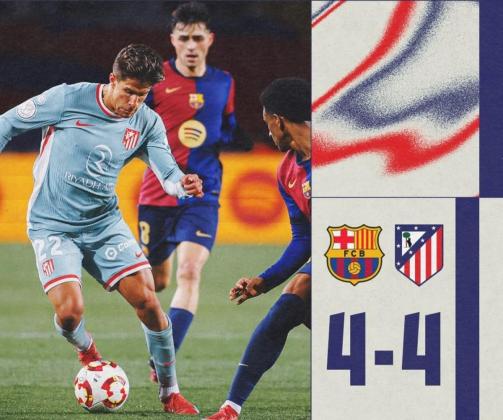 Hasil Barcelona vs Atletico Madrid: Sengit, Skor Akhir 4-4