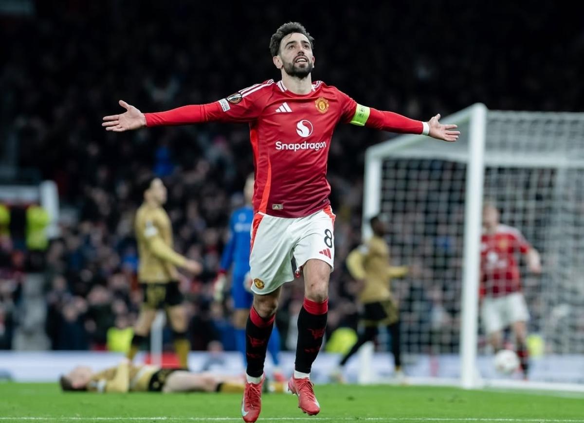 Manchester United vs Real Sociedad 3-1, Bruno Fernandes Hat-trick
