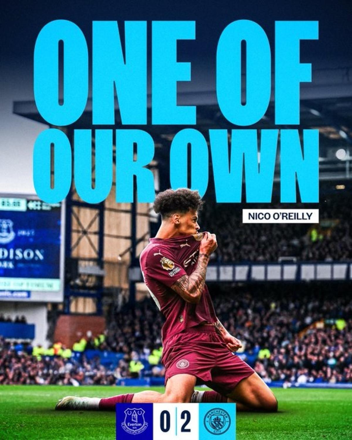 Manchester City Bungkam Everton 2-0, Kuasai Permainan hingga Menit Akhir