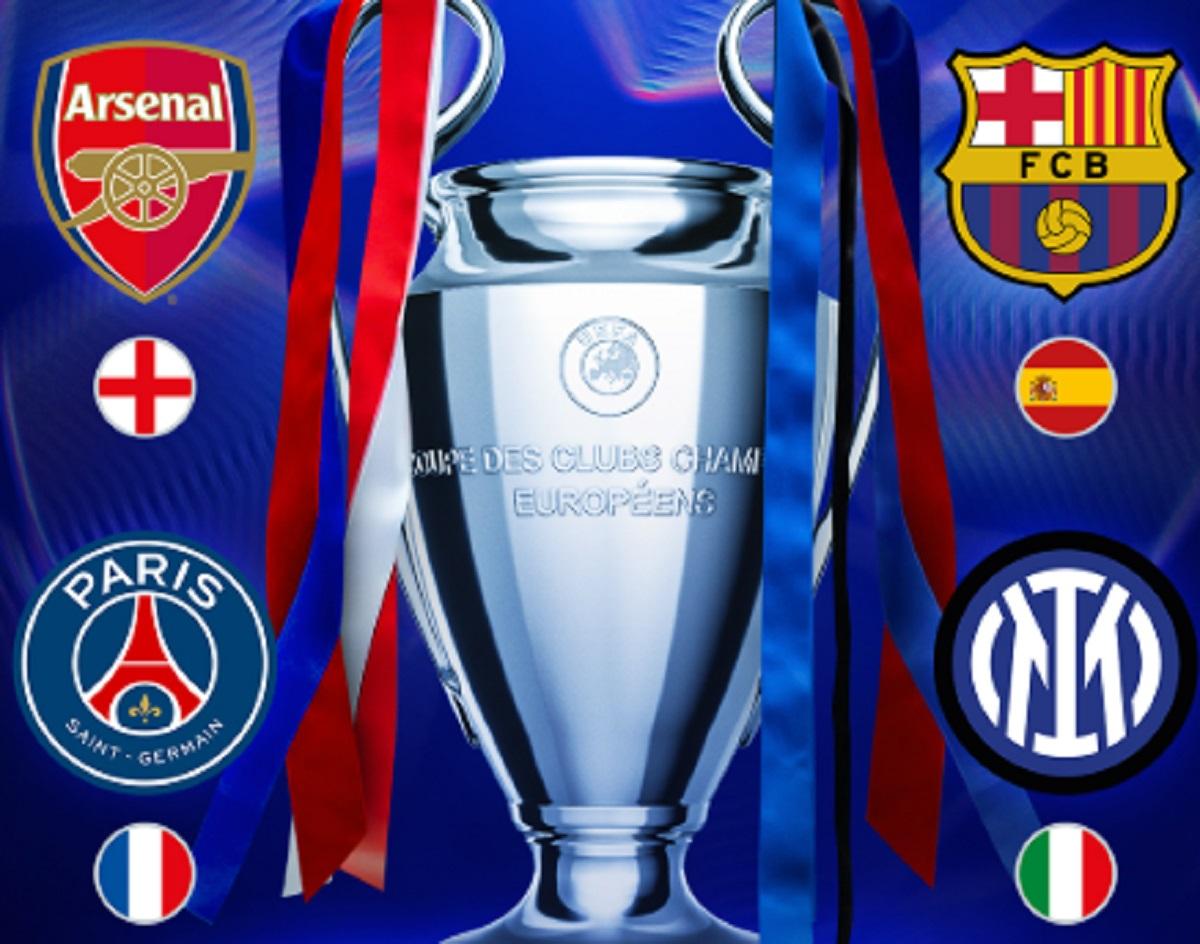 Jadwal Semifinal Liga Champions Leg 2 2024-2025: Inter vs Barcelona dan PSG vs Arsenal