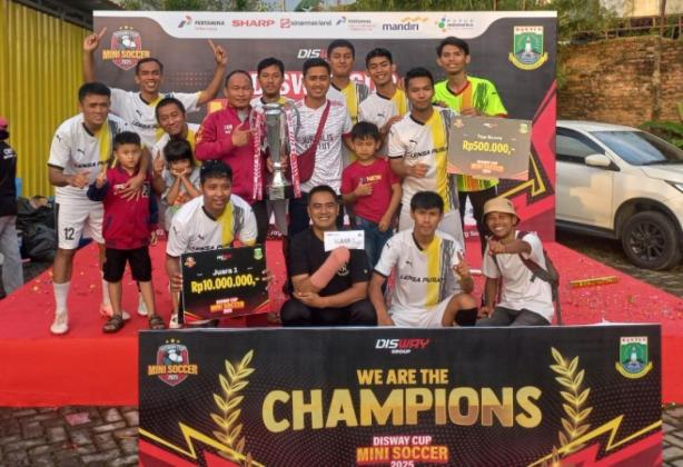 Pokja Wartawan Jakarta Pusat Juara Disway Cup Mini Soccer 2025 Antar Pokja se-Jabodetabek