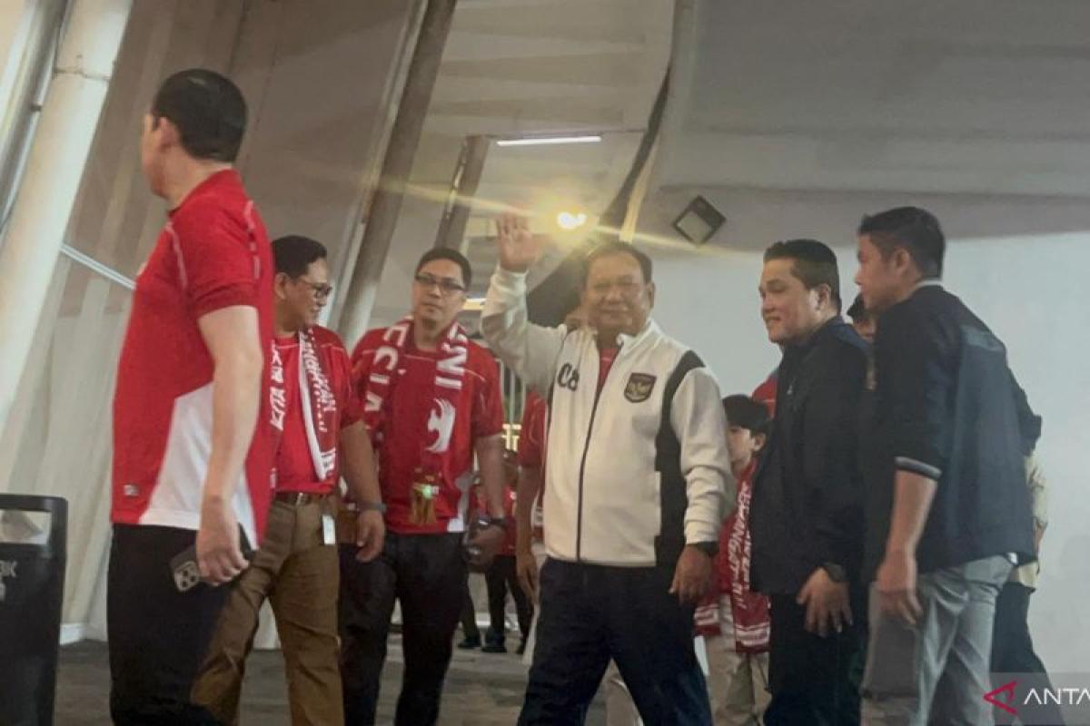 Prabowo Nonton Langsung, Dukung Timnas Indonesia Vs China di Kualifikasi Piala Dunia