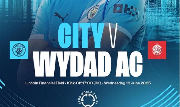 Link Live Streaming Manchester City vs Wydad di Piala Dunia Antarklub 2025