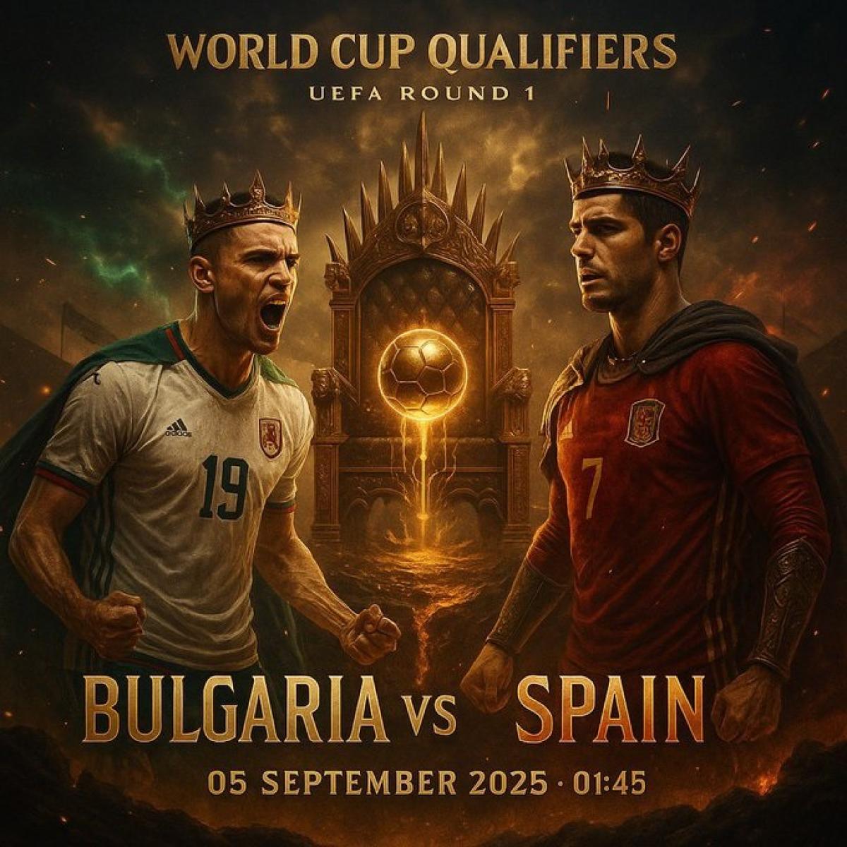 Tempat Menonton Bulgaria vs Spanyol: Jadwal, Prediksi, dan Link Streaming