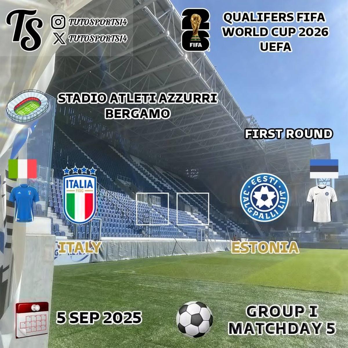 Prediksi Italia vs Estonia: Azzurri Wajib Menang di Kualifikasi Piala Dunia 2026