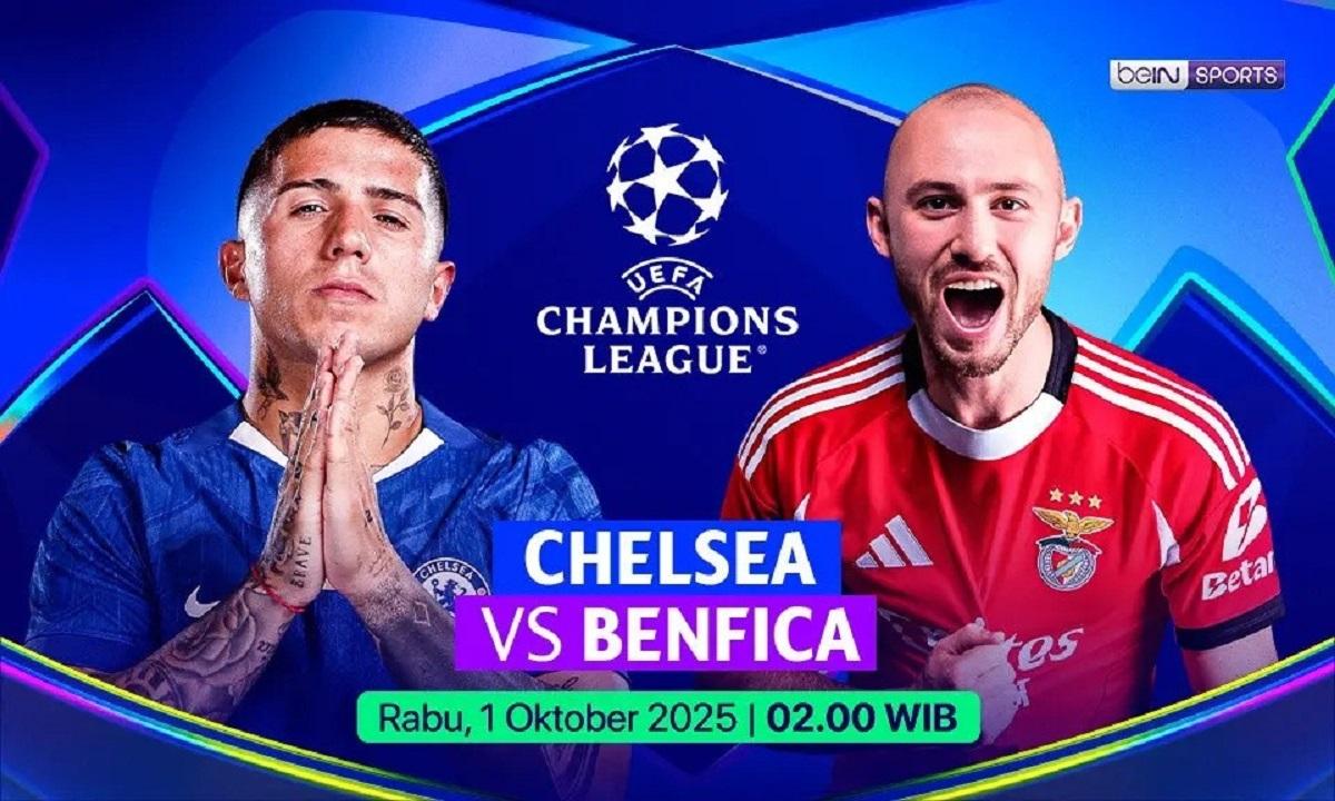 Link Live Streaming Chelsea vs Benfica di Liga Champions 2025-2026