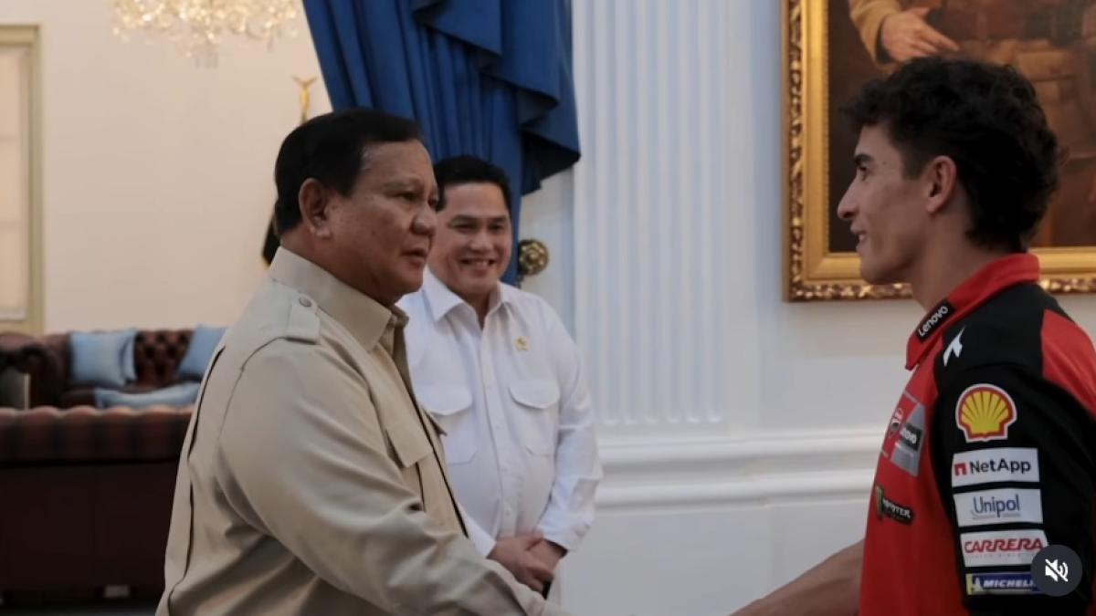 Prabowo Sambut Marc Marquez di Istana, Dorong Sport Tourism dan Generasi Pembalap Muda Indonesia
