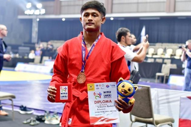 Atlet Muda Indonesia Handezka Vaktorias Raih Perunggu di Kejuaraan Dunia Sambo, Baru Latihan 10 Hari