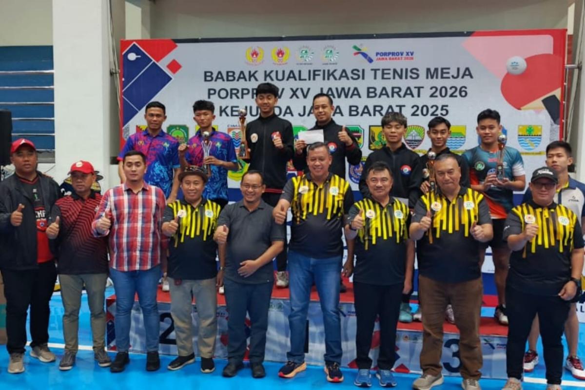 Kejurda Tenis Meja Resmi Ditutup, Kota Bekasi Pede Siap Tampil di Porprov 2026