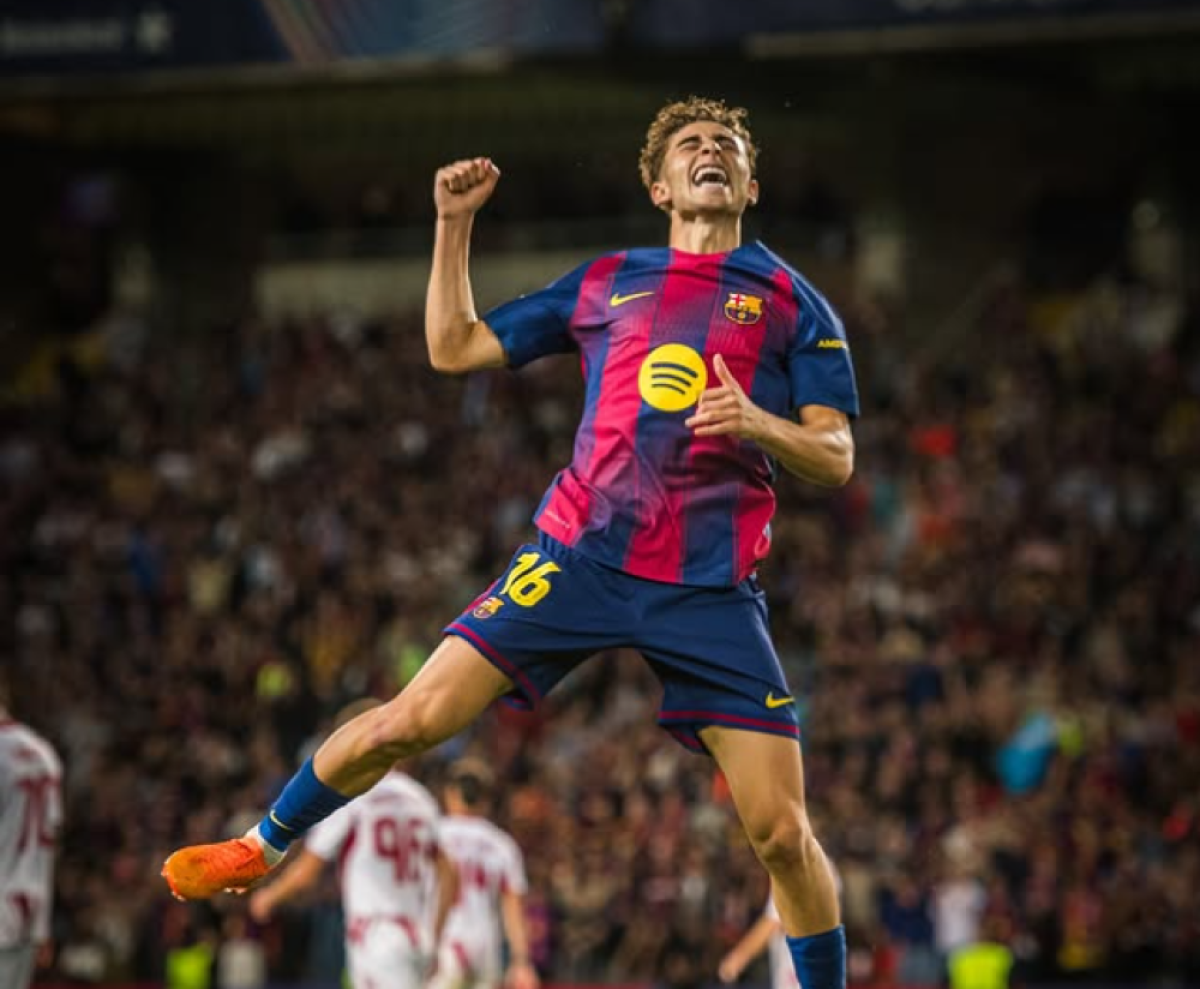Fermin Lopez Hattrick, Barcelona Lumat Olympiacos 6-1 di Liga Champions