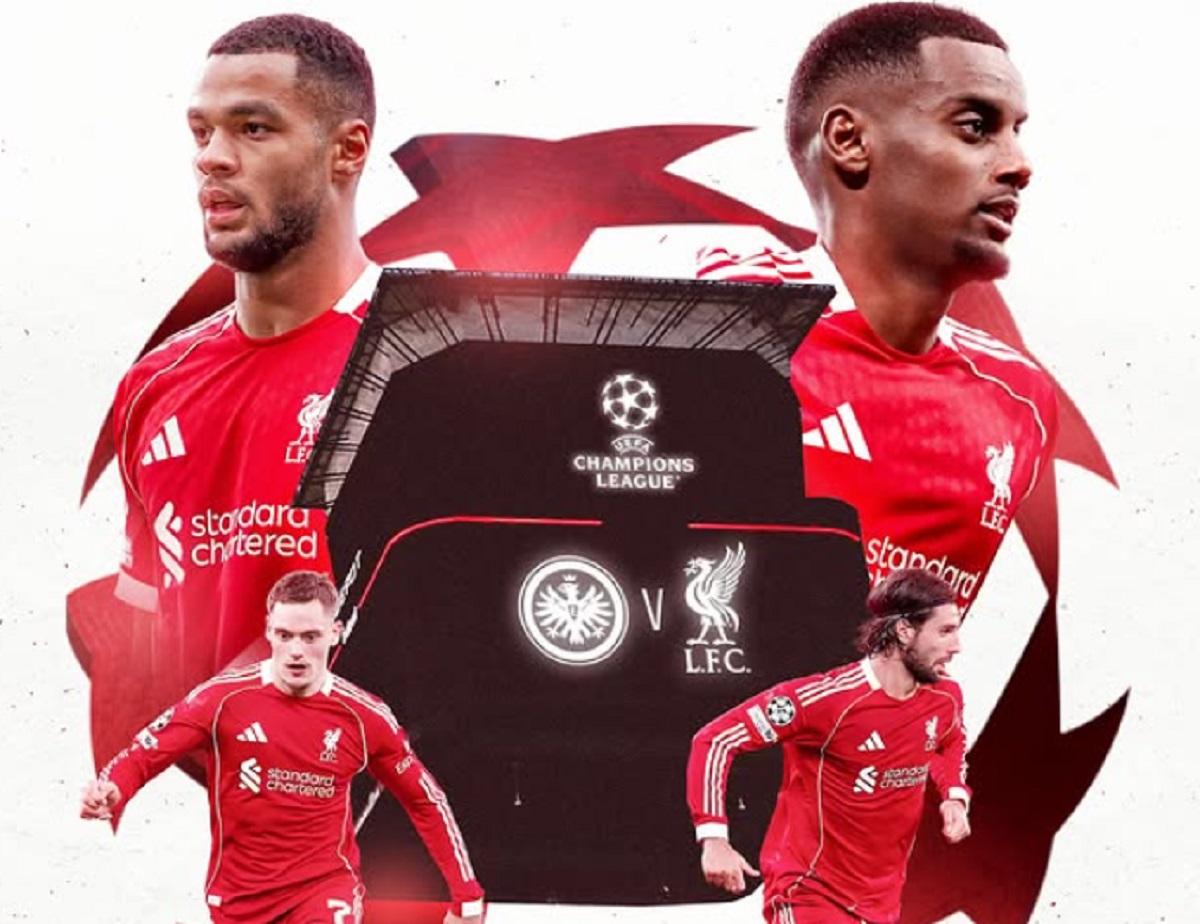 Tempat Menonton Frankfurt vs Liverpool di Liga Champions 2025-2026
